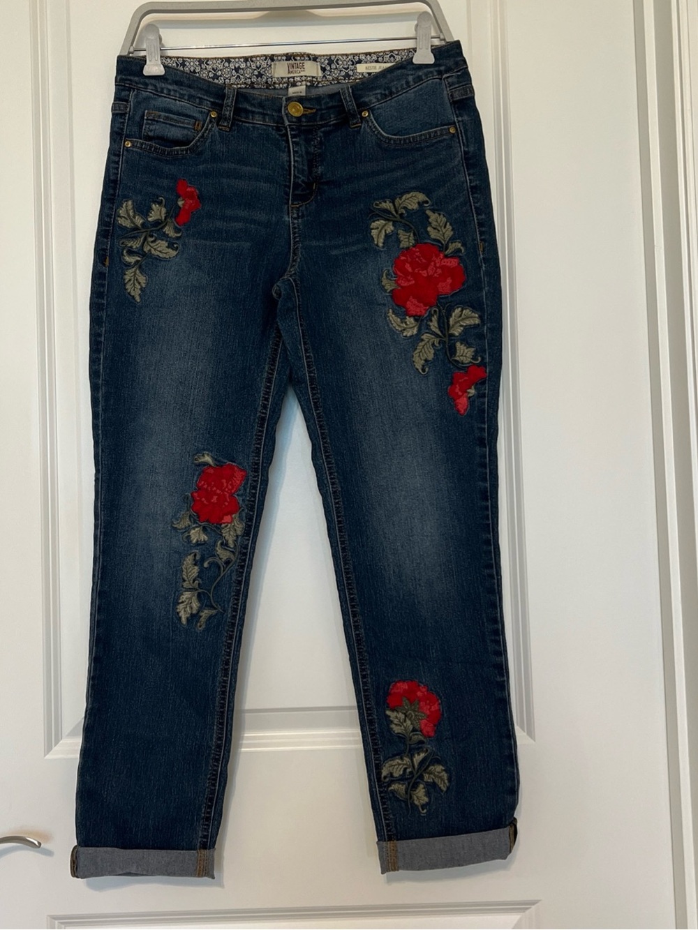 Vintage America embroidered jeans 4R/27 very good